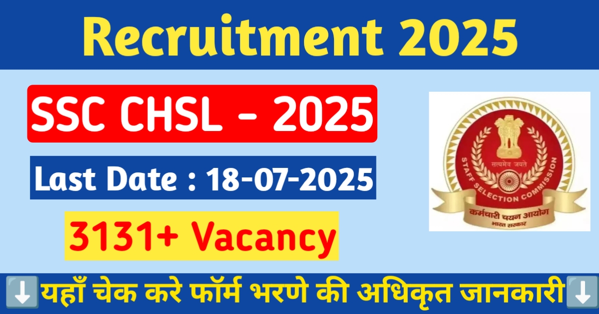 SSC CHSL Recruitment 2025