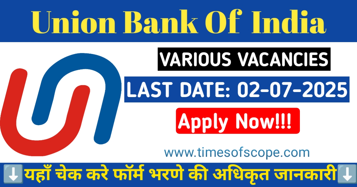 Union Bank of India Recruitment 2025