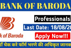 Alt = "Bank Of Baroda Professionals Recruitment 2025"