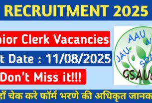 Alt = "Gujarat Agriculture Universities Junior Clerk Recruitment 2025"