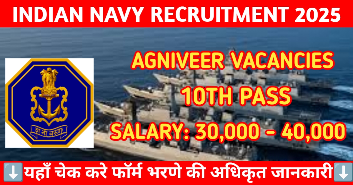 Indian Navy Agniveer Recruitment 2025