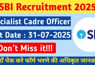 Alt = "SBI Specialist Cadre Officer Recruitment 2025"