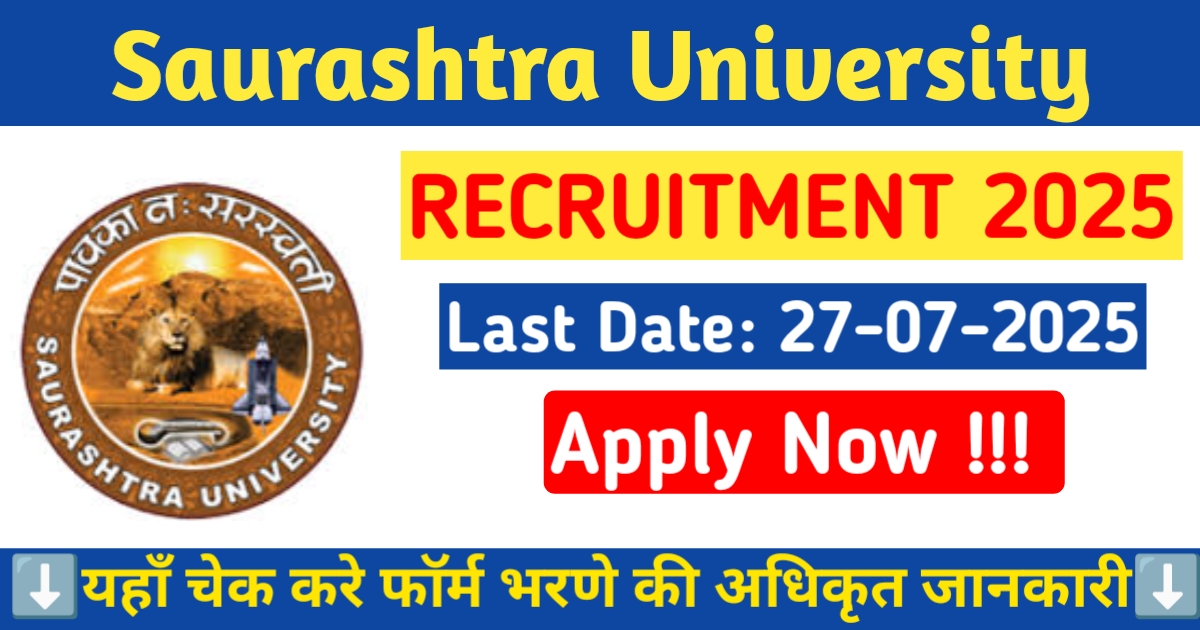 alt = "Saurashtra University Recruitment 2025"